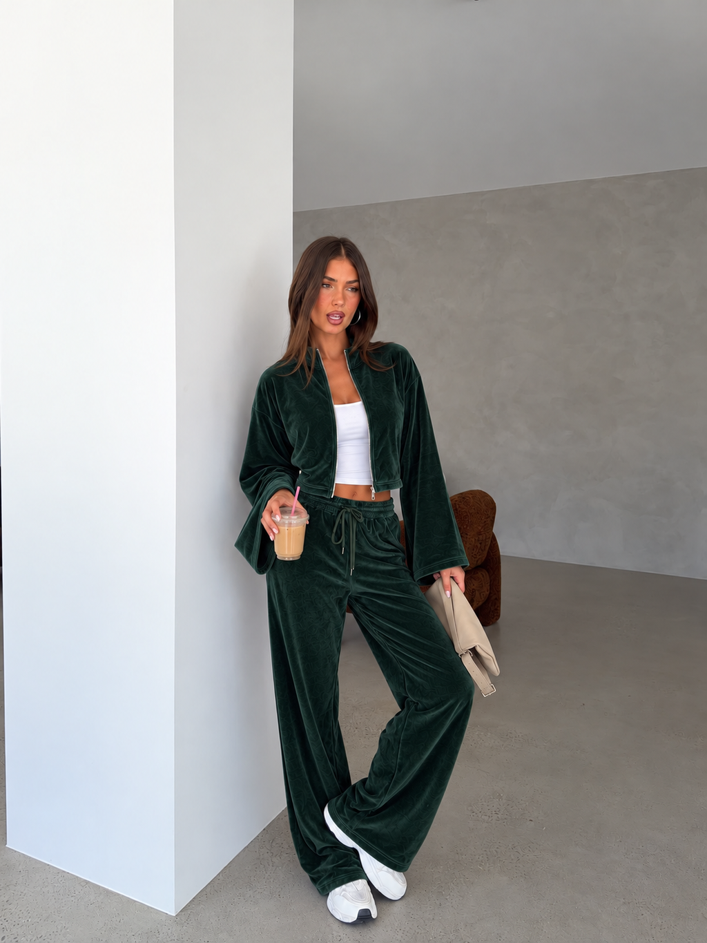 Velisse Crop Set Κυπαρισσί