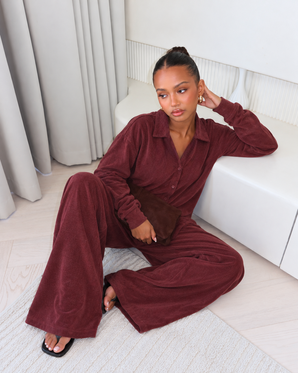 Cozy Set Μπορντό