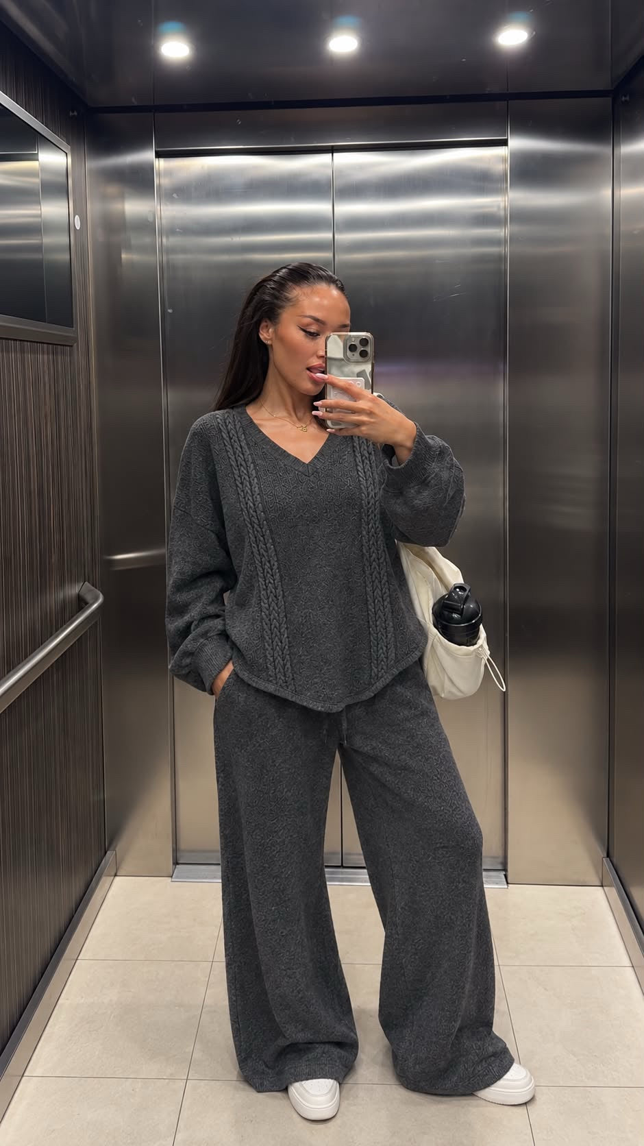 Knit Set Γκρι