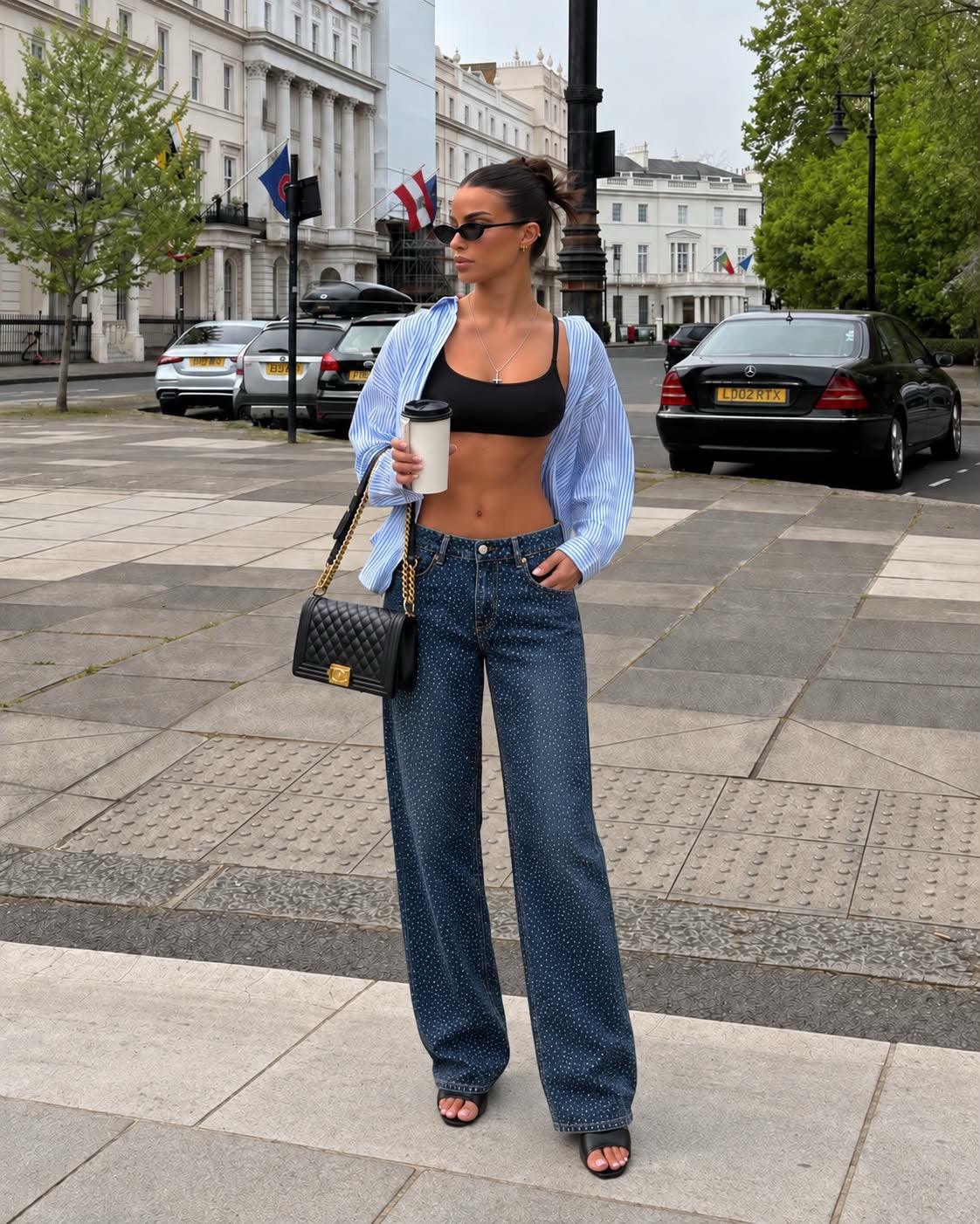 Strass Push Up Jeans