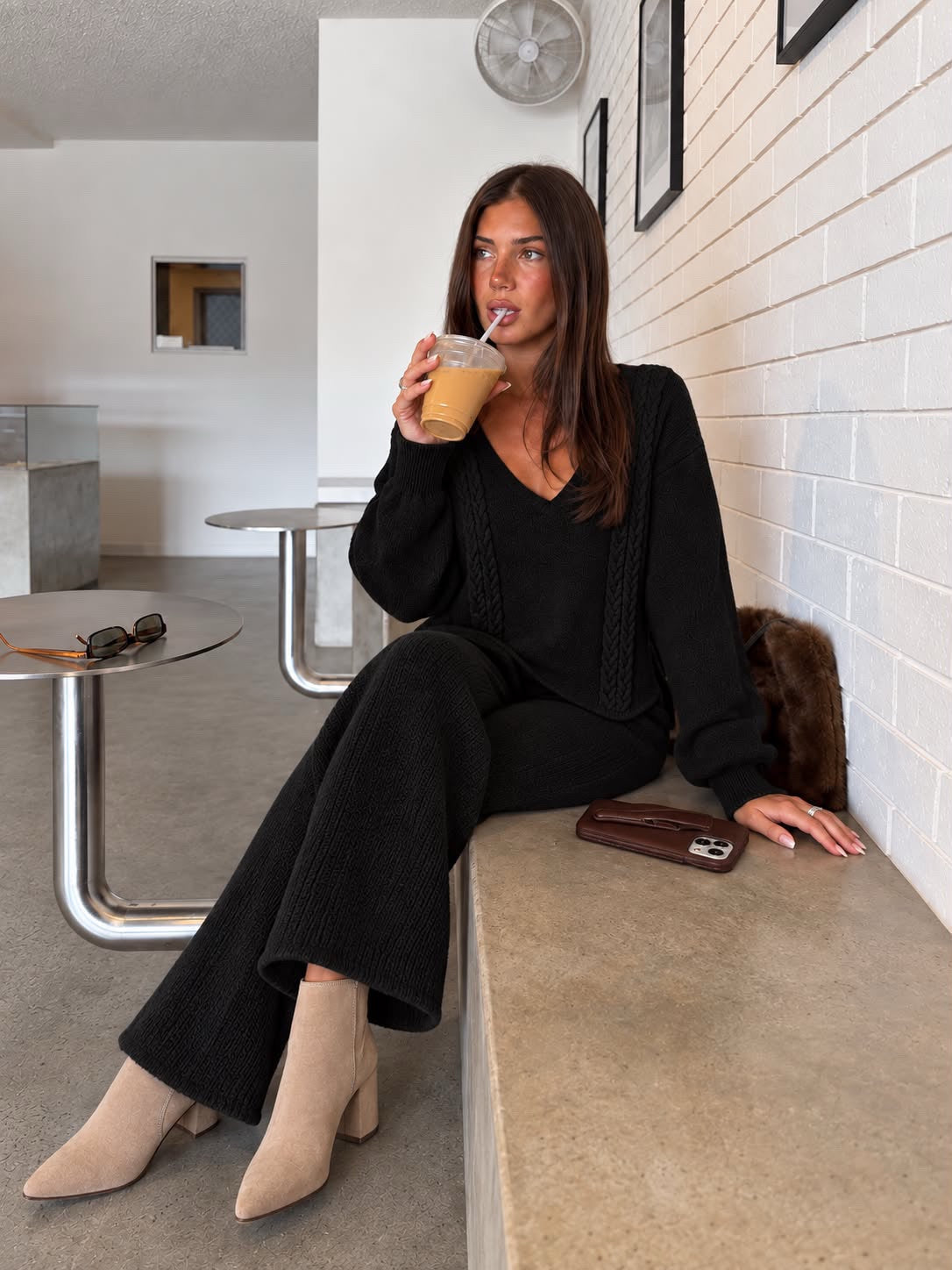 Knit Set Μαύρο