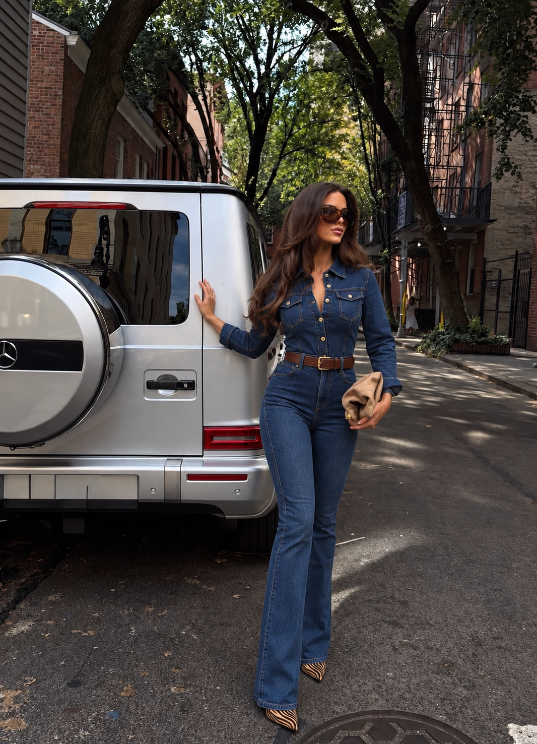 Paris Denim Jumpsuit