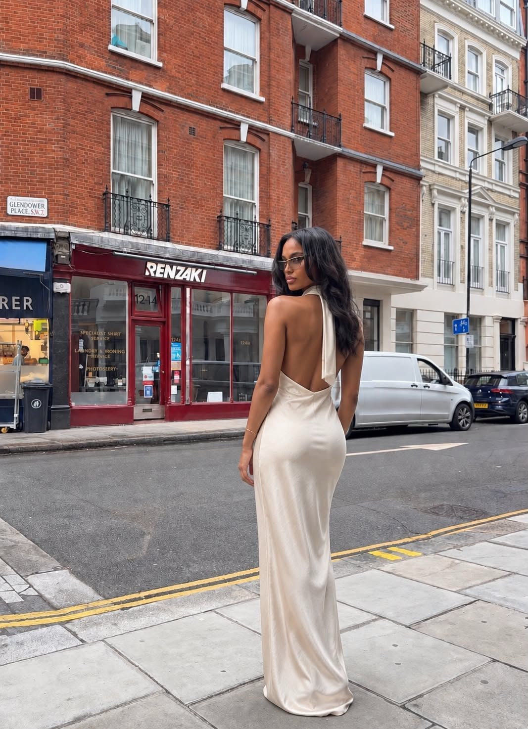 Satin Muse Dress Ivory