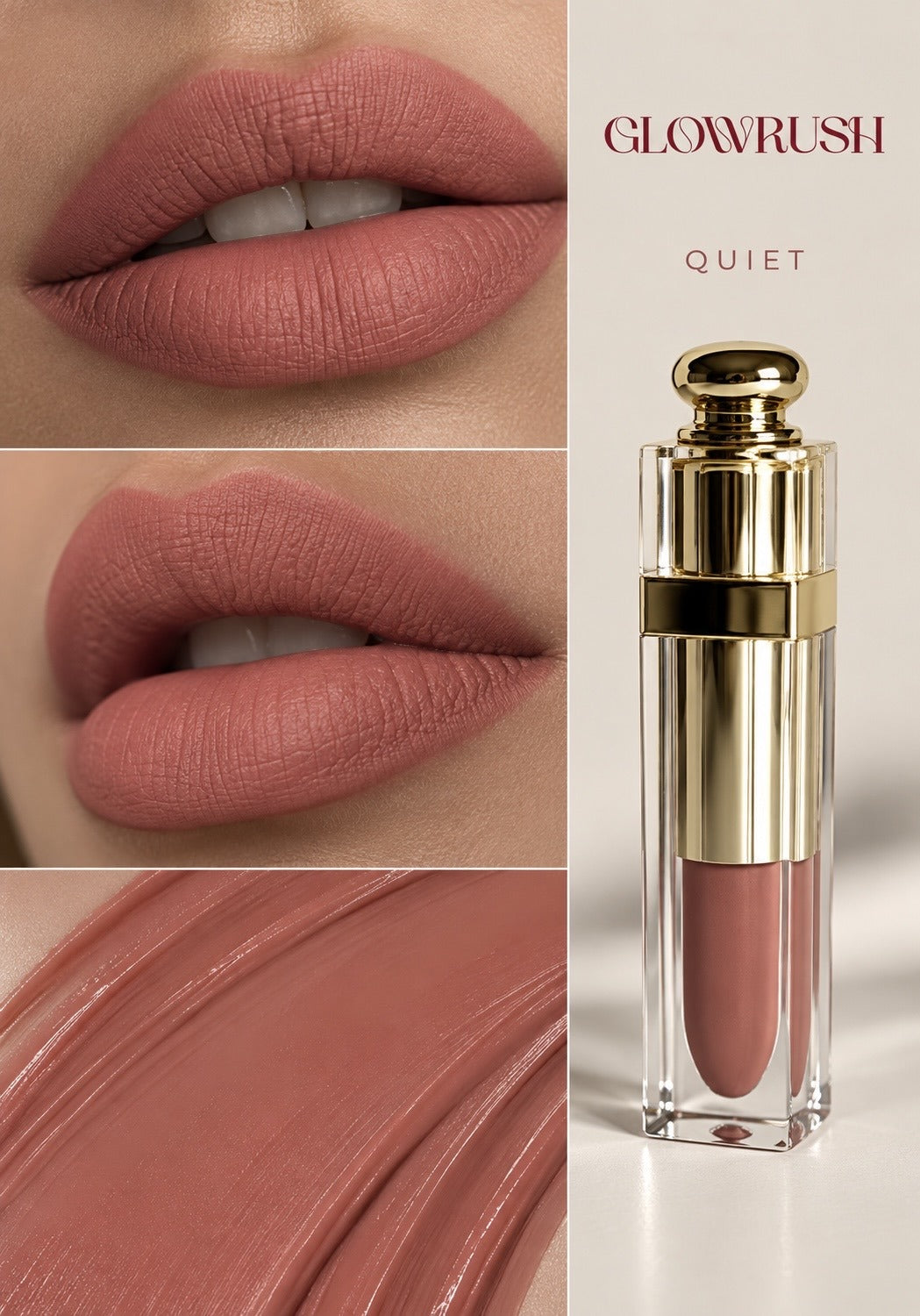 Glowrush Liquid Lipstick – Bombshell – απόχρωση Quiet