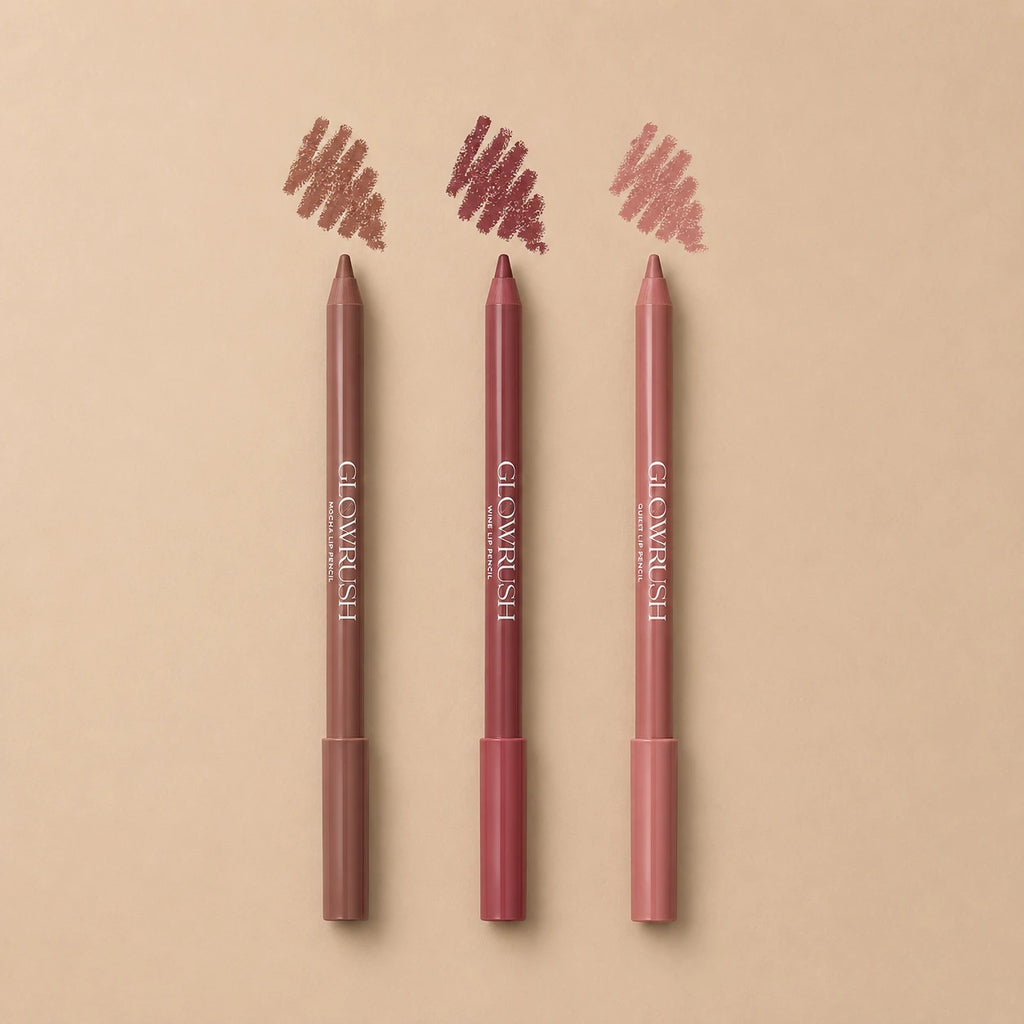 Glowrush Signature Lip Butter Liner – αποχρώσεις Mocha, Wine, Quiet