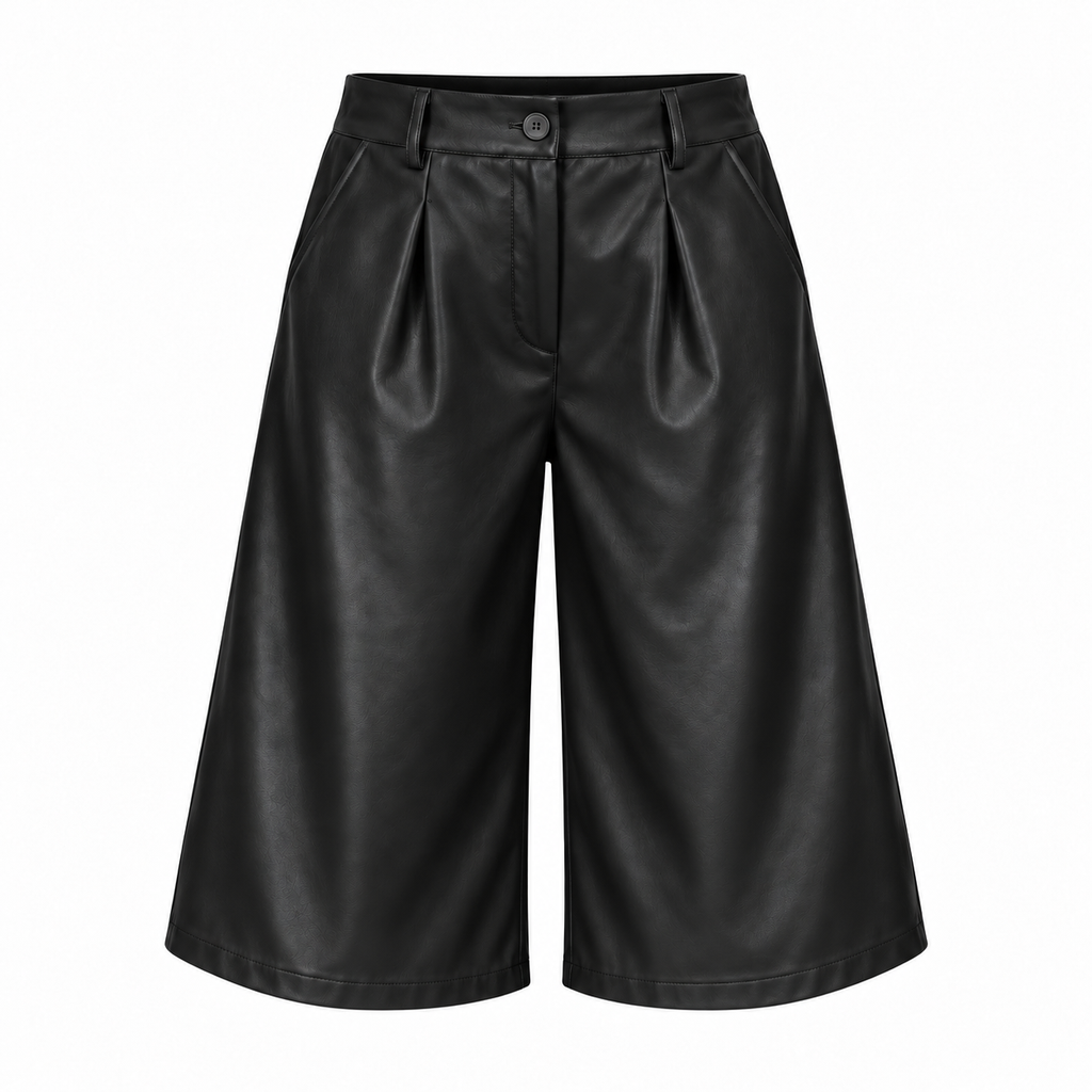 Roxy Leather Βερμούδα Μαύρο