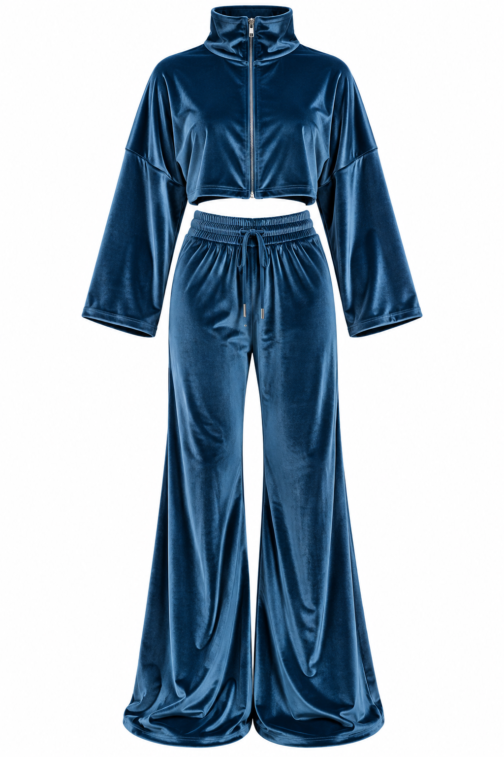Velisse Crop Set Πετρόλ