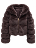 Loulou - Luxury Fur Jacket Καφέ
