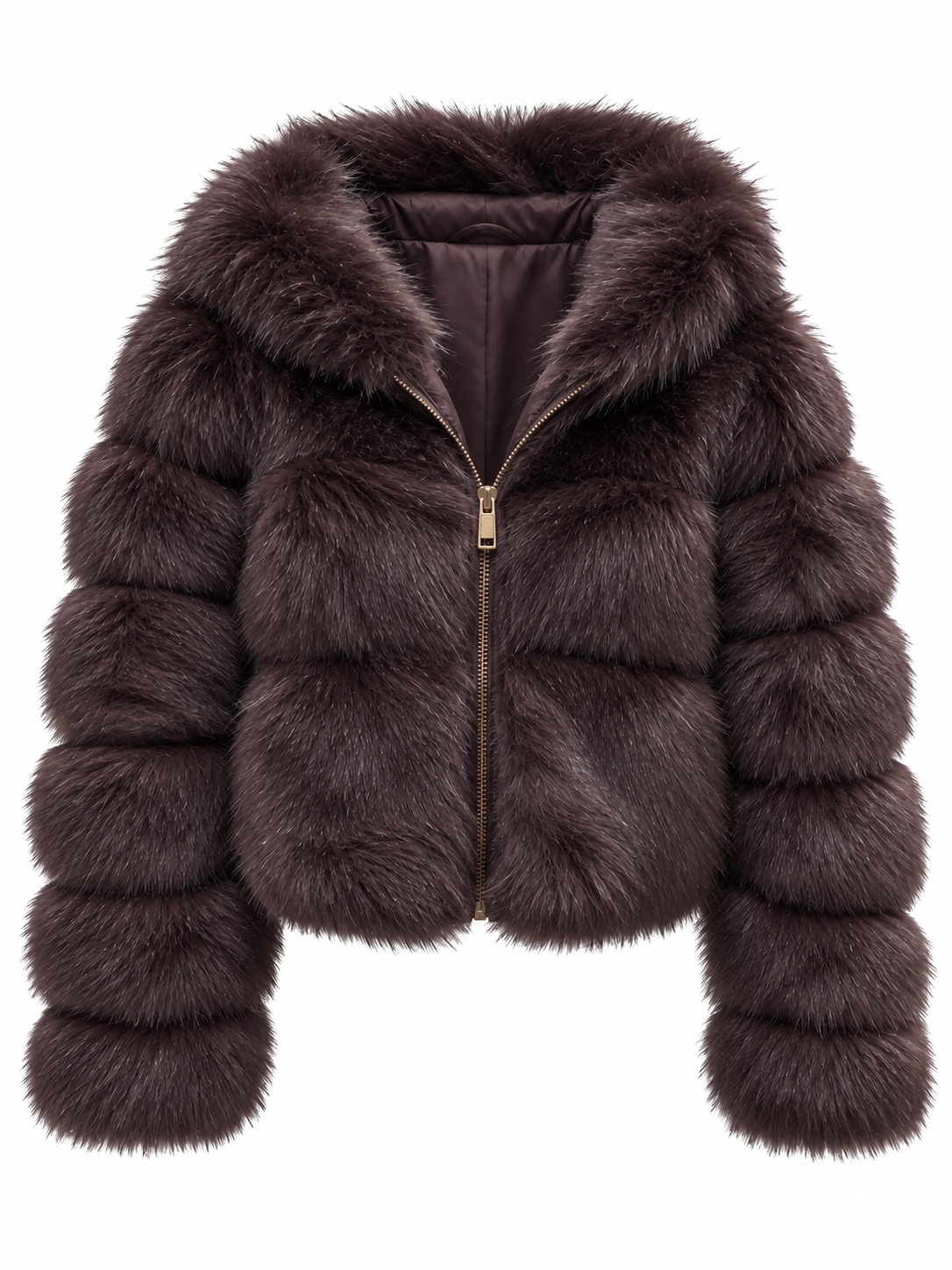 Loulou - Luxury Fur Jacket Καφέ