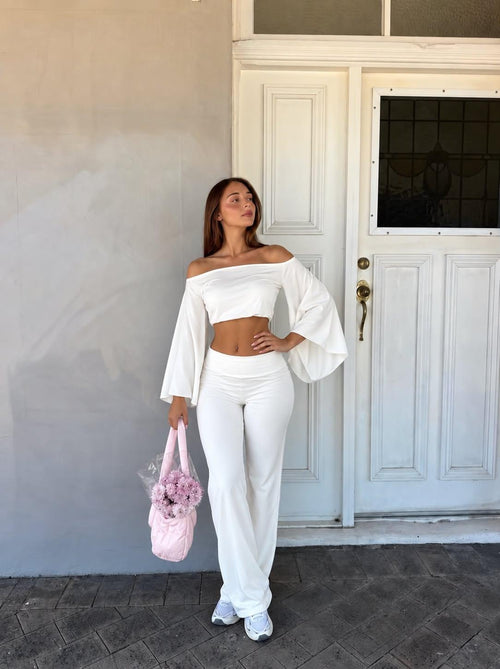 Amora Velvet Set Άσπρο