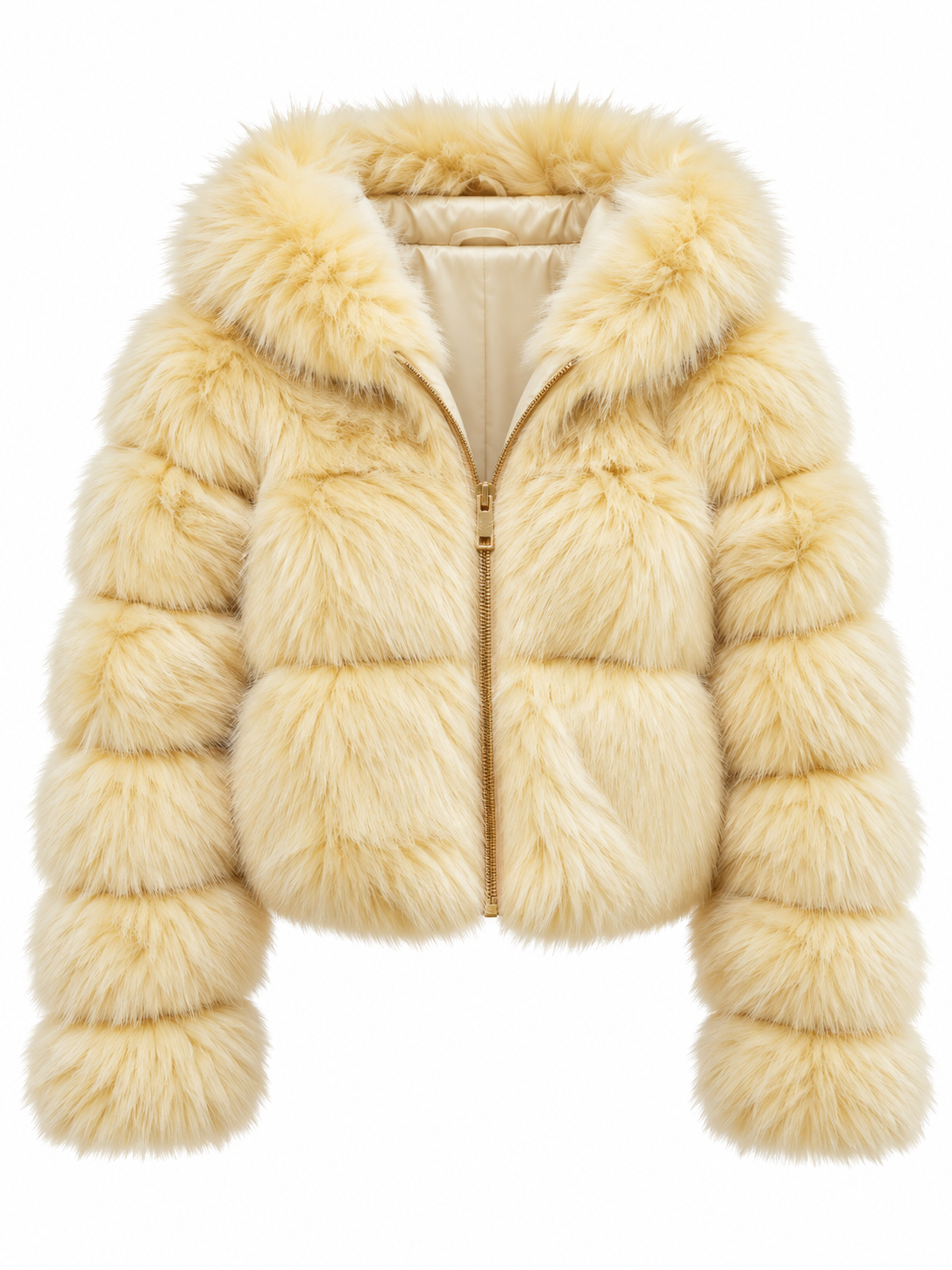 Loulou - Luxury Fur Jacket Κίτρινο
