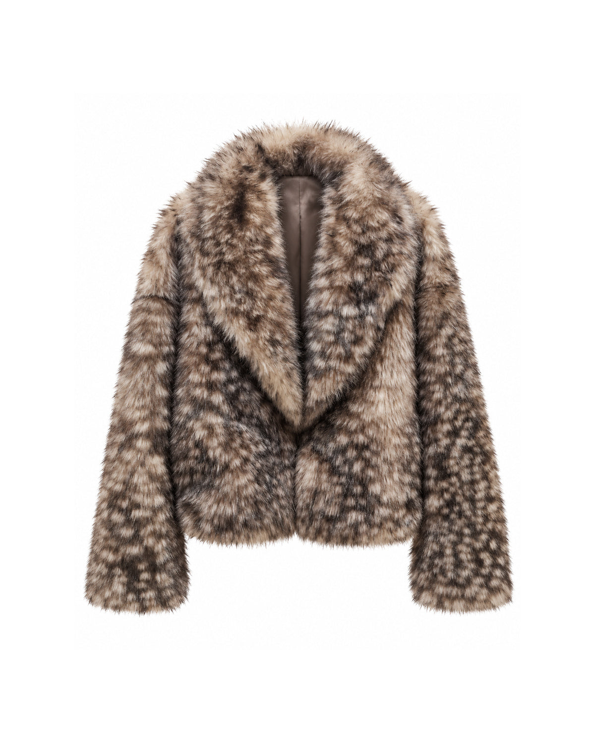 Nivelle Fur Jacket Καφέ