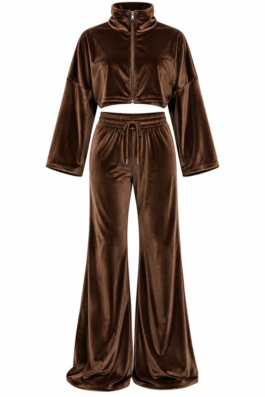 Velisse Crop Set Καφέ