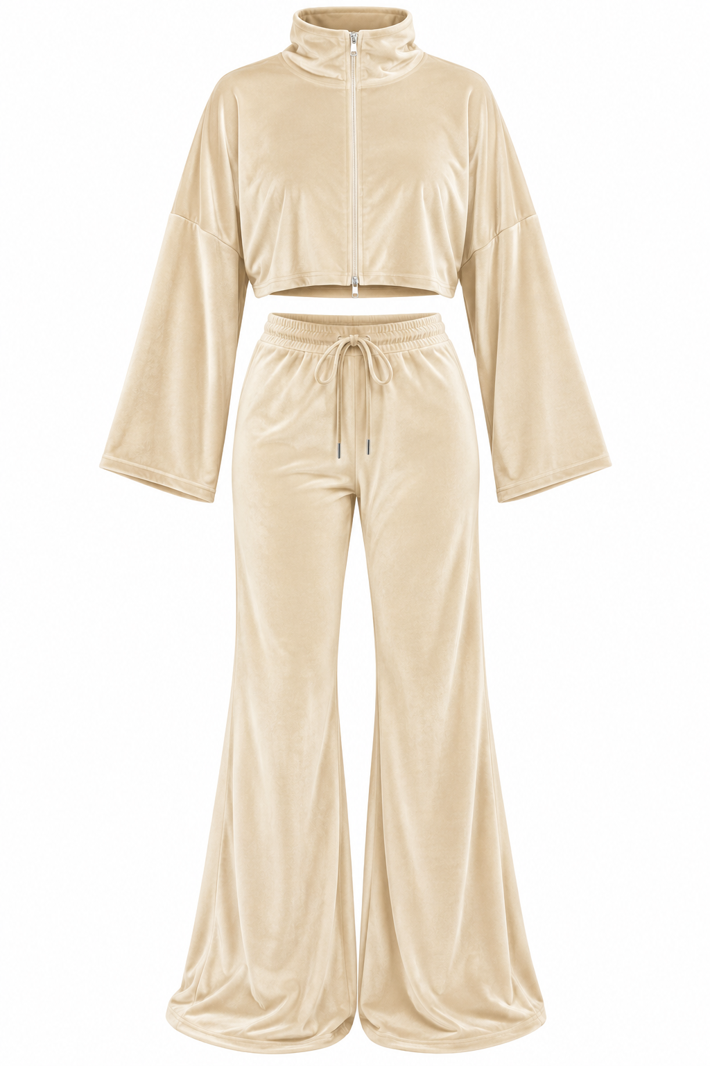 Velisse Crop Set Εκρού