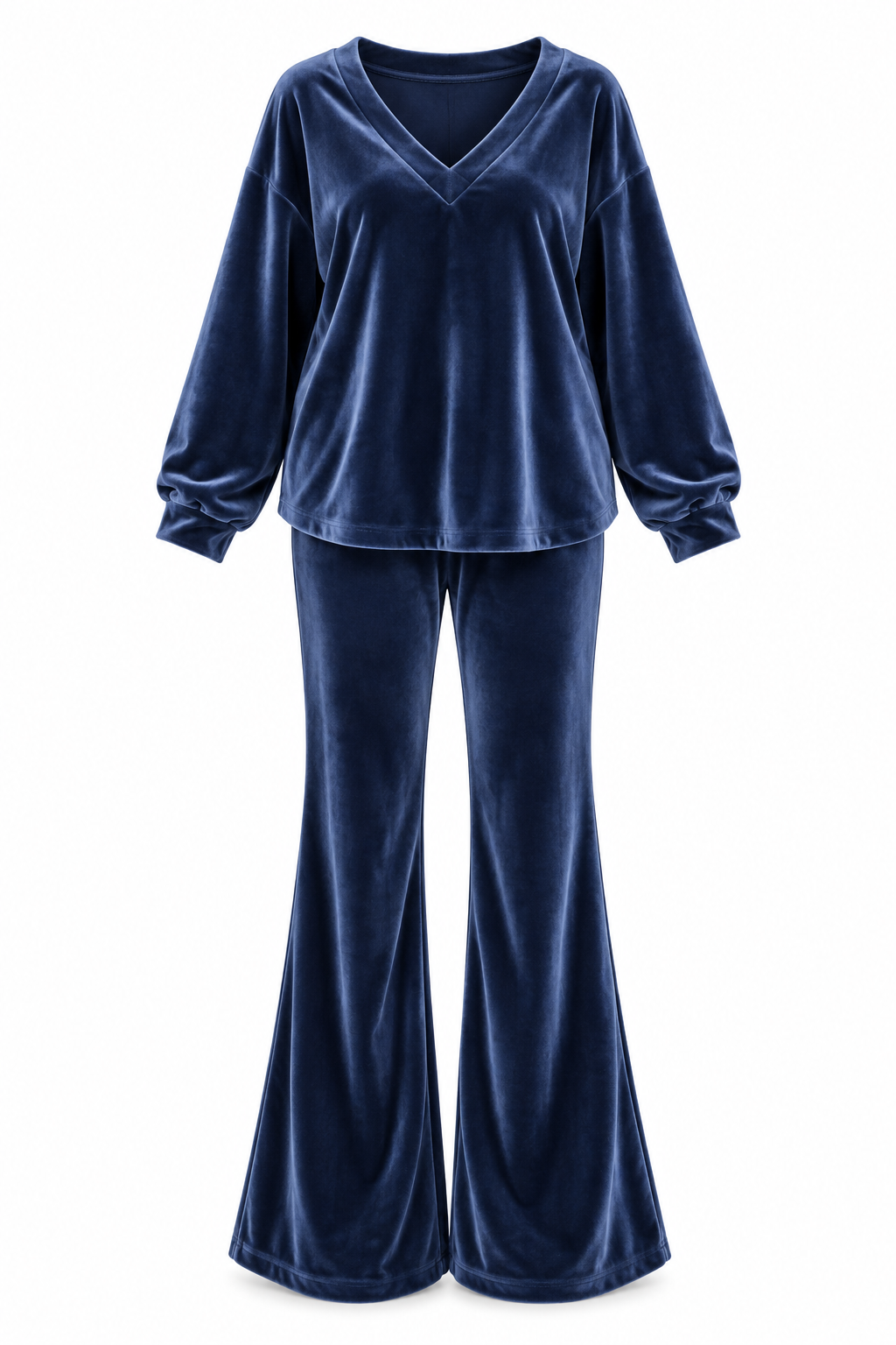 Velvet V Set Ναυτικό Μπλε