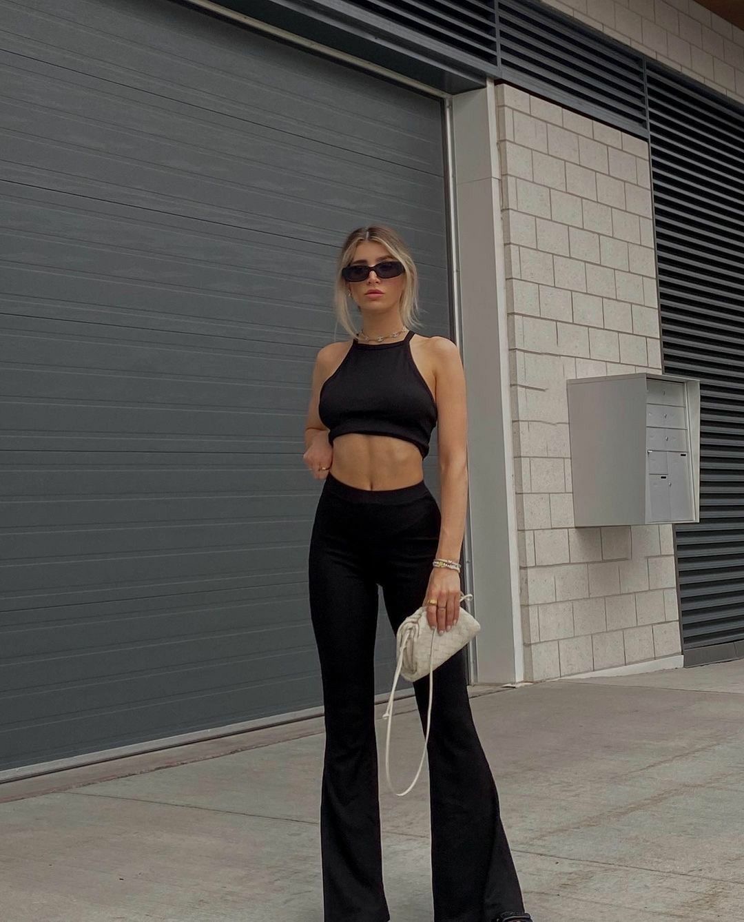 IMG_2447 Black Elastic Pants - Image 1