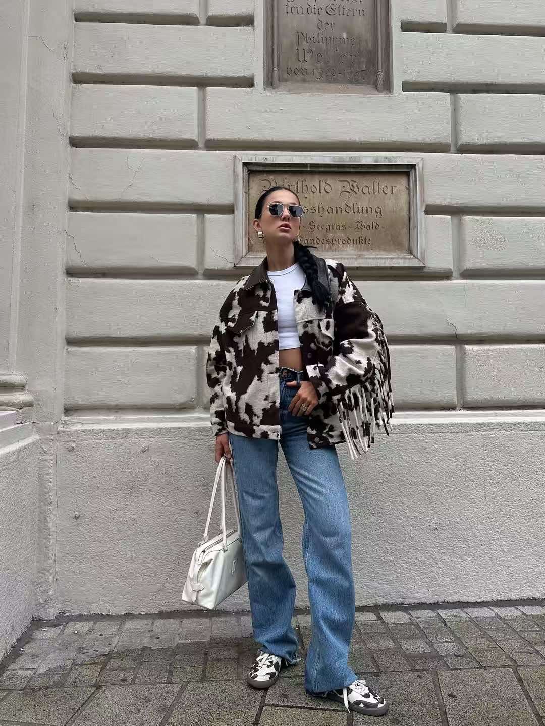 img_4336 Leather cow Blazer - Image 1