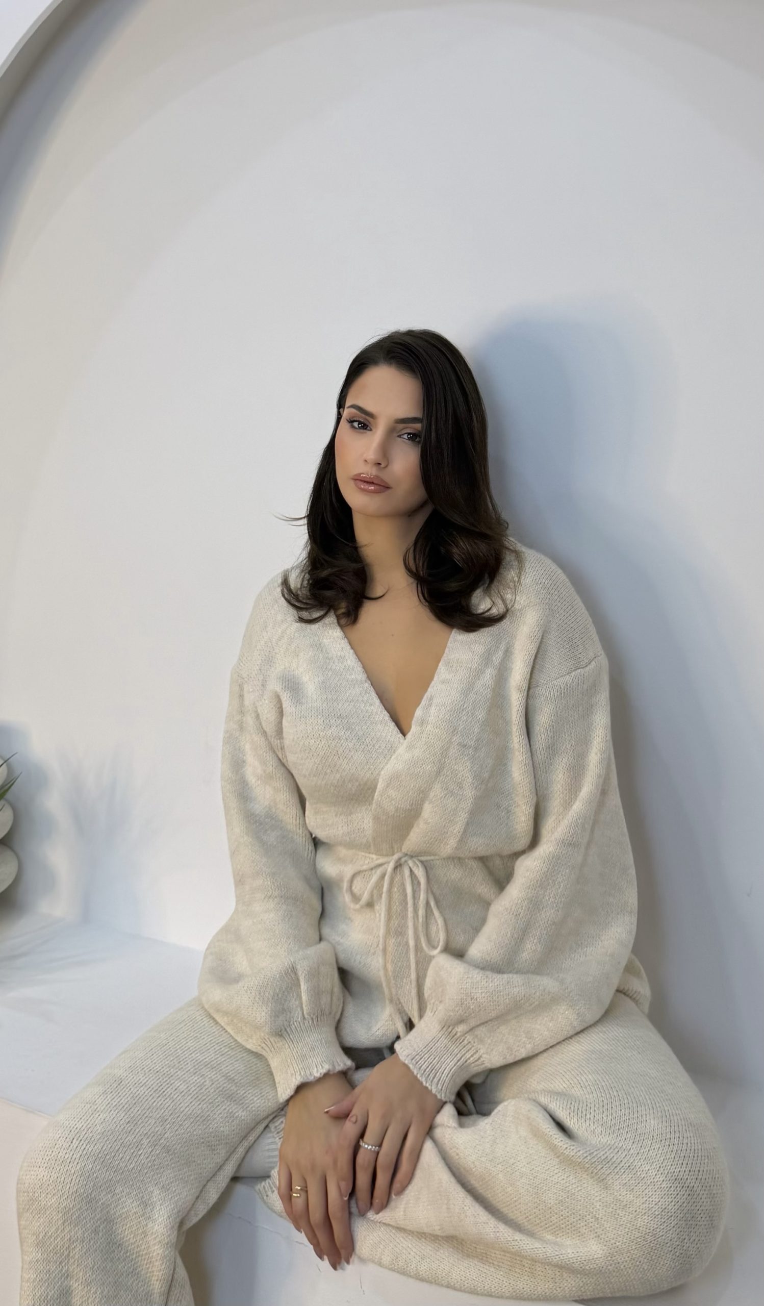 img_5641-4 Natalie Knit Set Μπεζ - Image 1