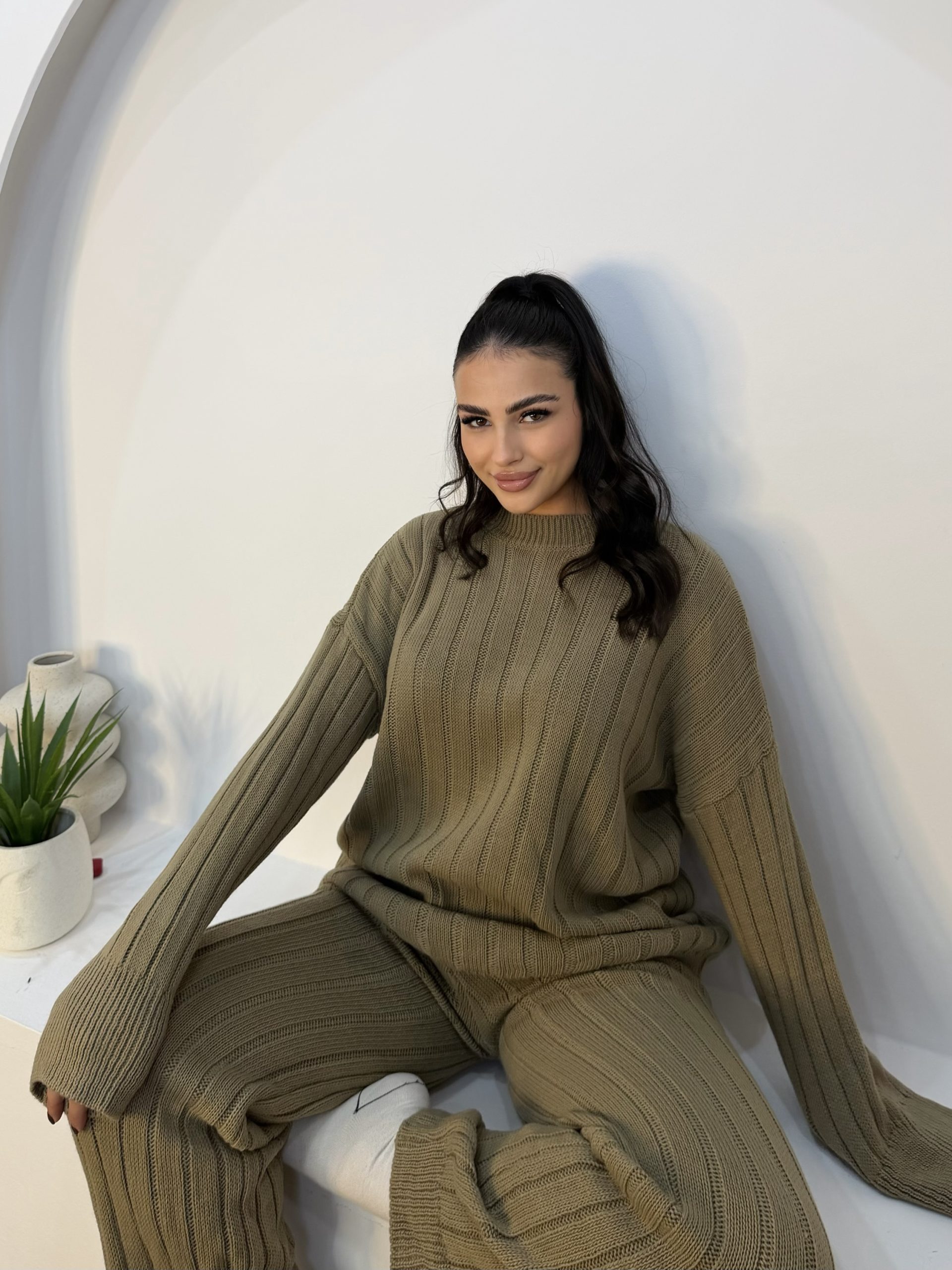 img_5655 Tara Knit Set Ανοιχτό Καφέ - Image 1