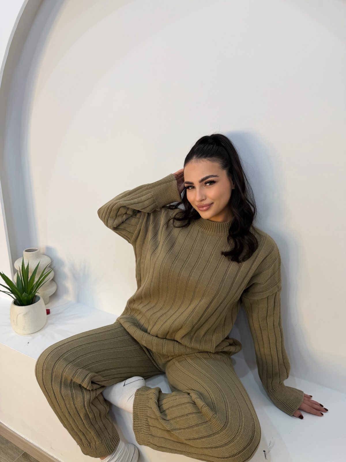 Tara Knit Set Ανοιχτό Καφέ - Image 3