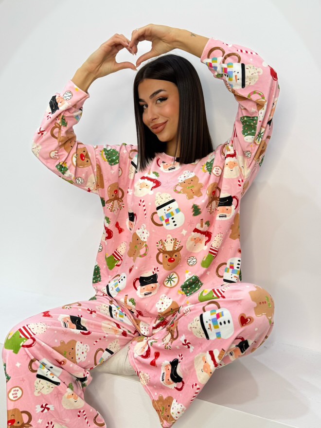 41e140c3-0e2d-402d-b26b-fba1f52fc407-2 Βελούδινη Χριστουγεννιάτικες Κούπες Πιτζάμα - Image 1