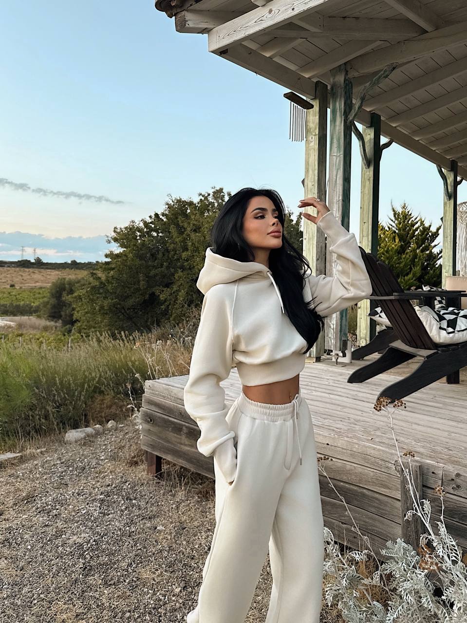 img_3538 Cuddle Set Κουκούλα Φούτερ Μπεζ - Image 1