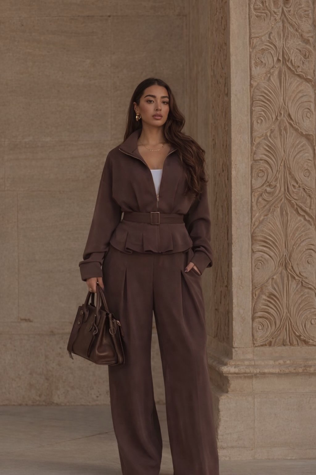 9ffe6968-edcb-4086-ad5c-0550fe65e65d Amelia Set Καφέ - Image 1