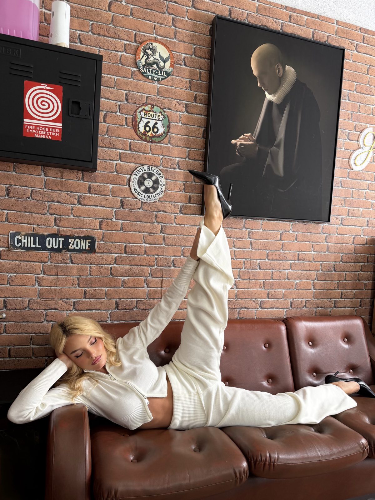 Bella Knitted Set Λευκό - Image 6