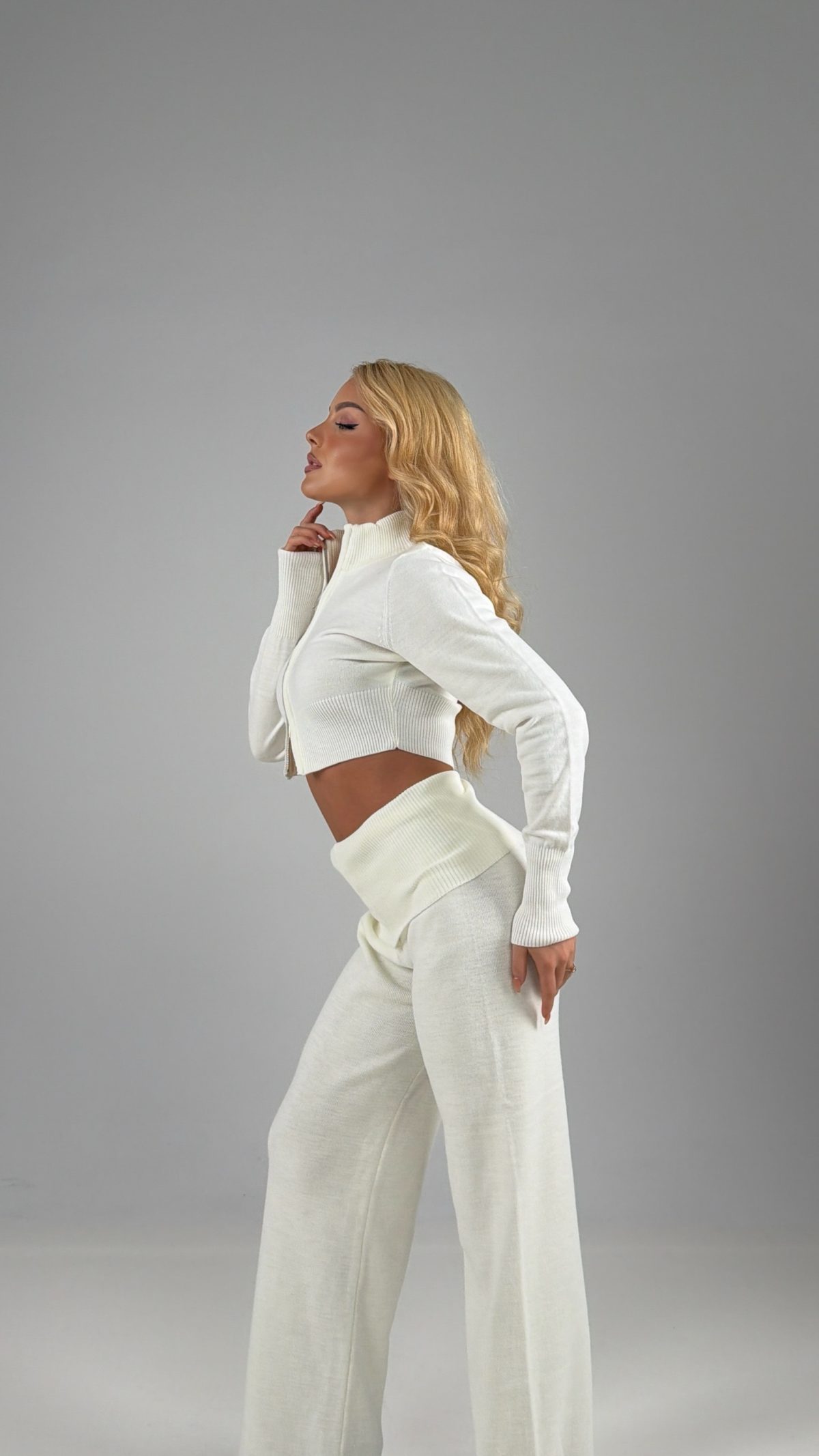 Bella Knitted Set Λευκό - Image 4