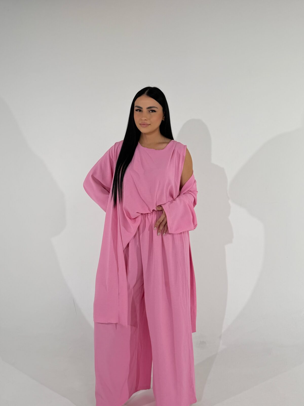 Tiffany Plus Size Set Ροζ - Image 2