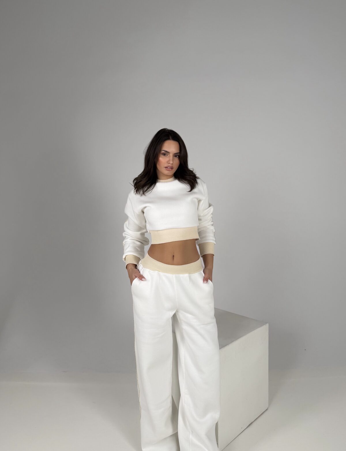 Cozy Fleece Set Λευκό - Image 2