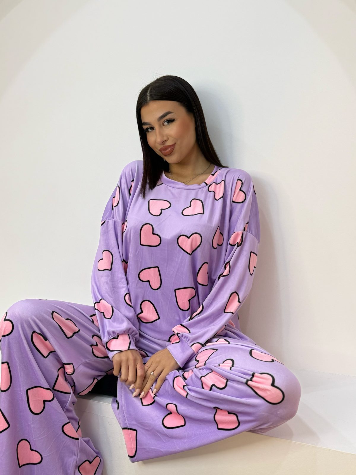 Καρδουλίνες Μωβ Πιτζάμα - Image 2