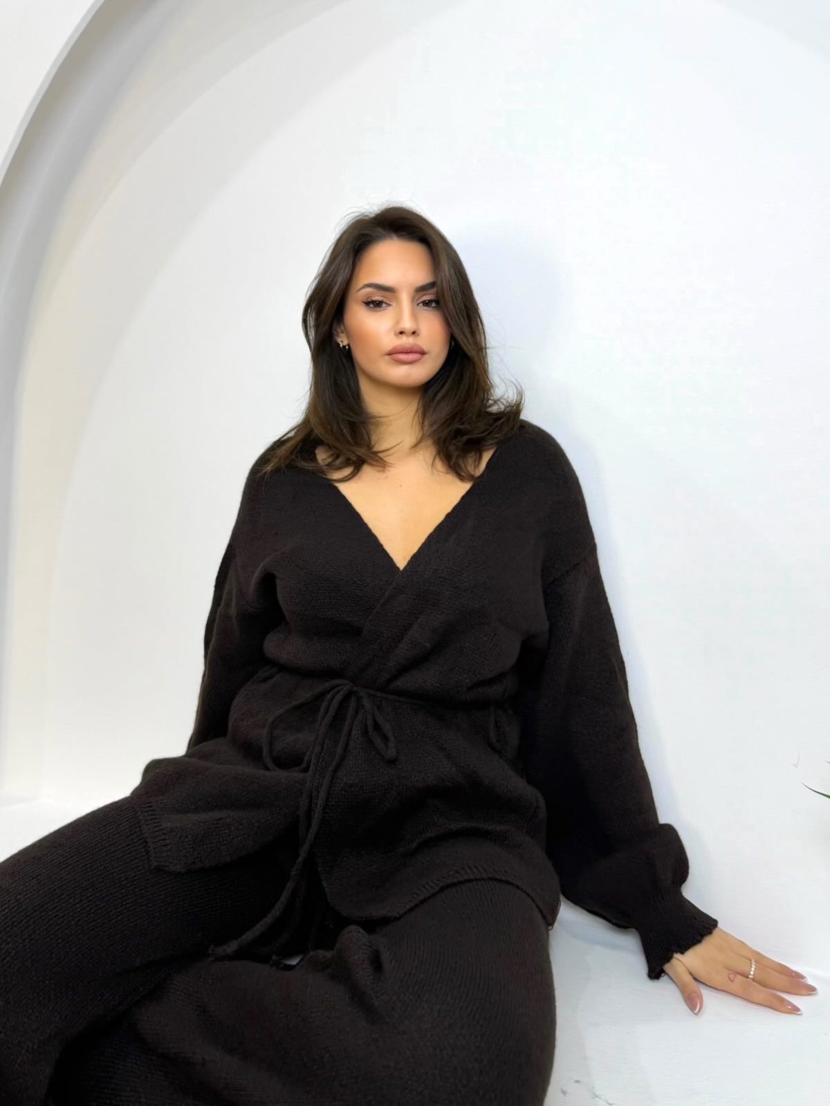 Natalie Knit Set Καφέ - Image 2