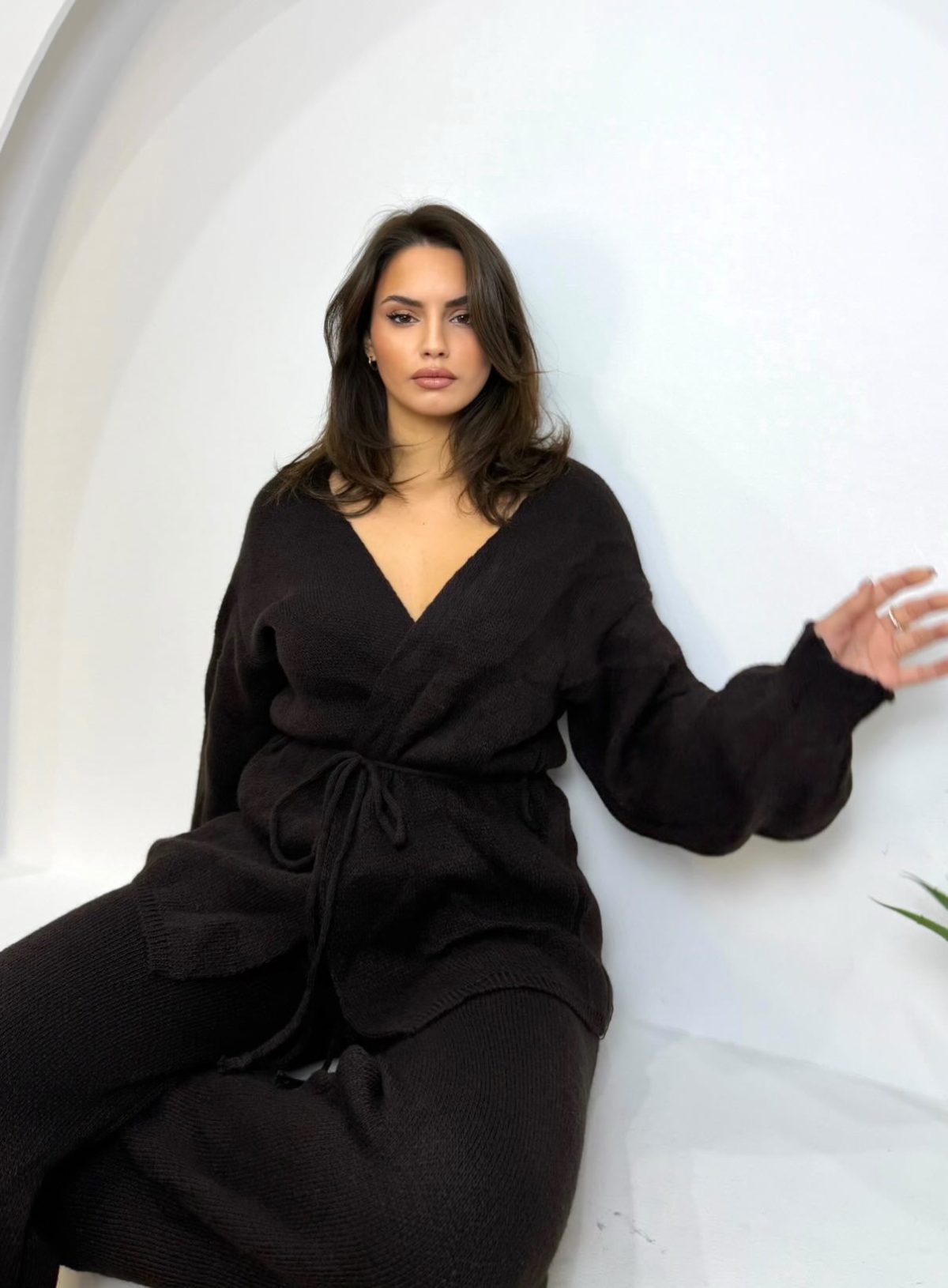 Natalie Knit Set Καφέ - Image 3