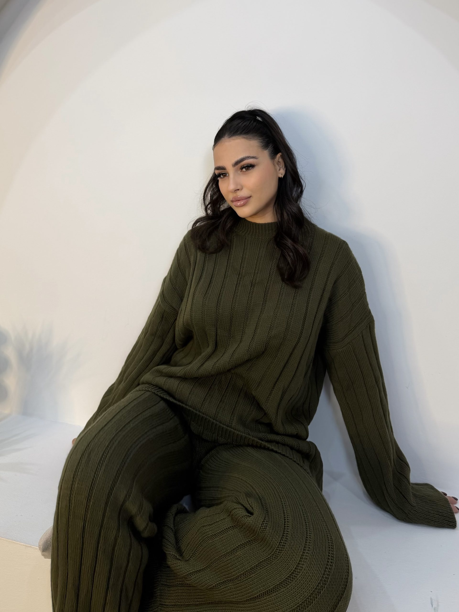 img_5635-4 Tara Knit Set Χακί - Image 1