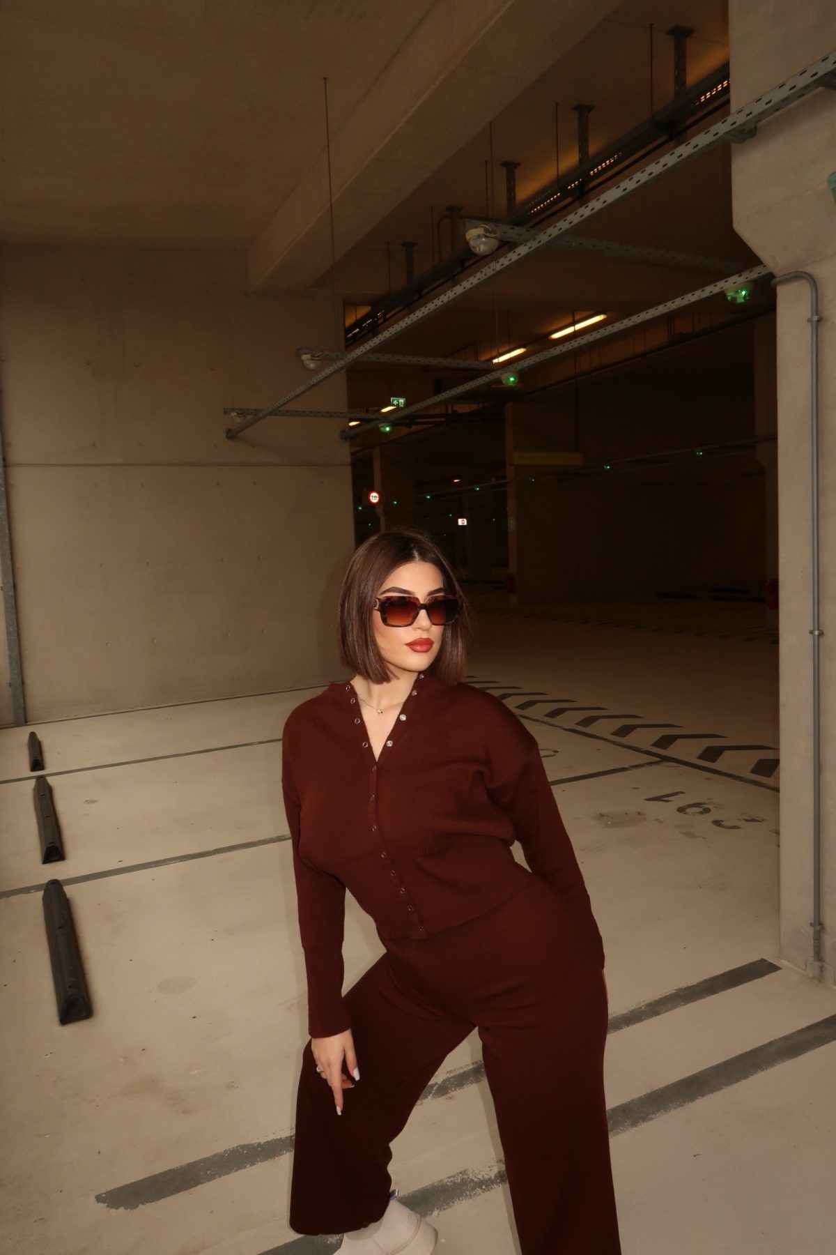 Malena Knit Set Καραμέλα Σοκολάτα - Image 2