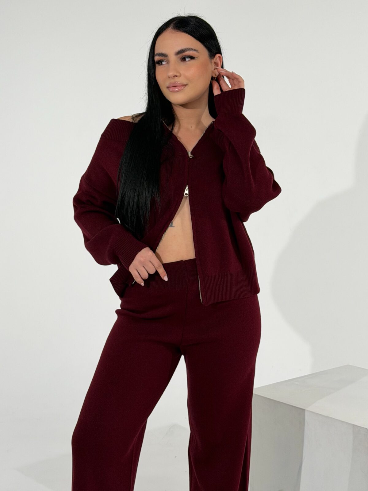 Tania Set Βουργουνδί - Image 2