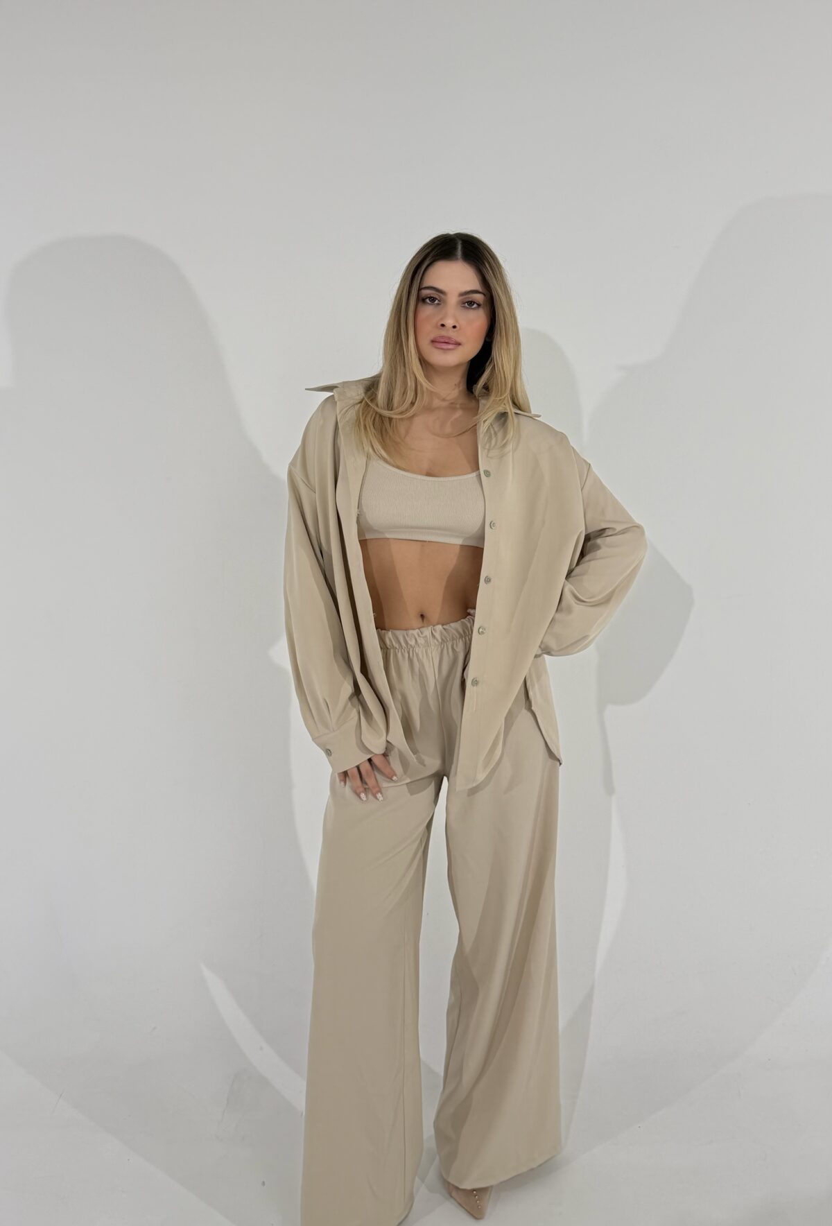 Calliope Shirt Set Μπεζ - Image 2