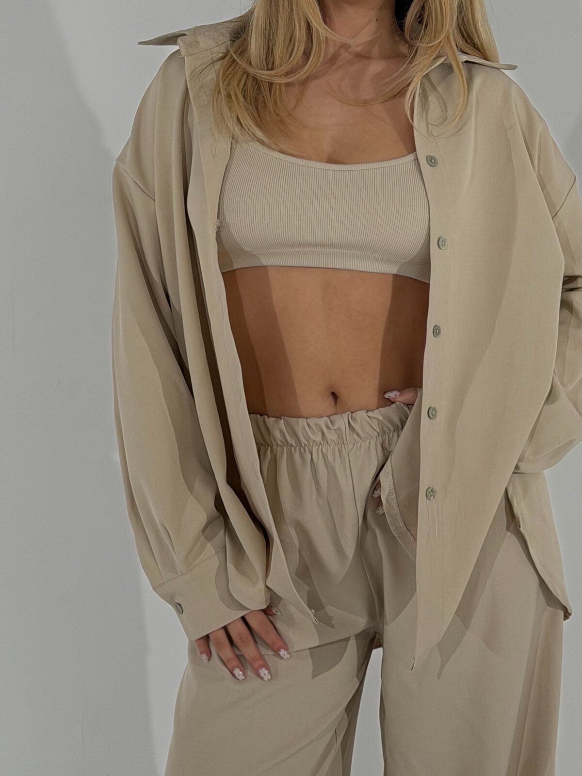 Calliope Shirt Set Μπεζ - Image 3