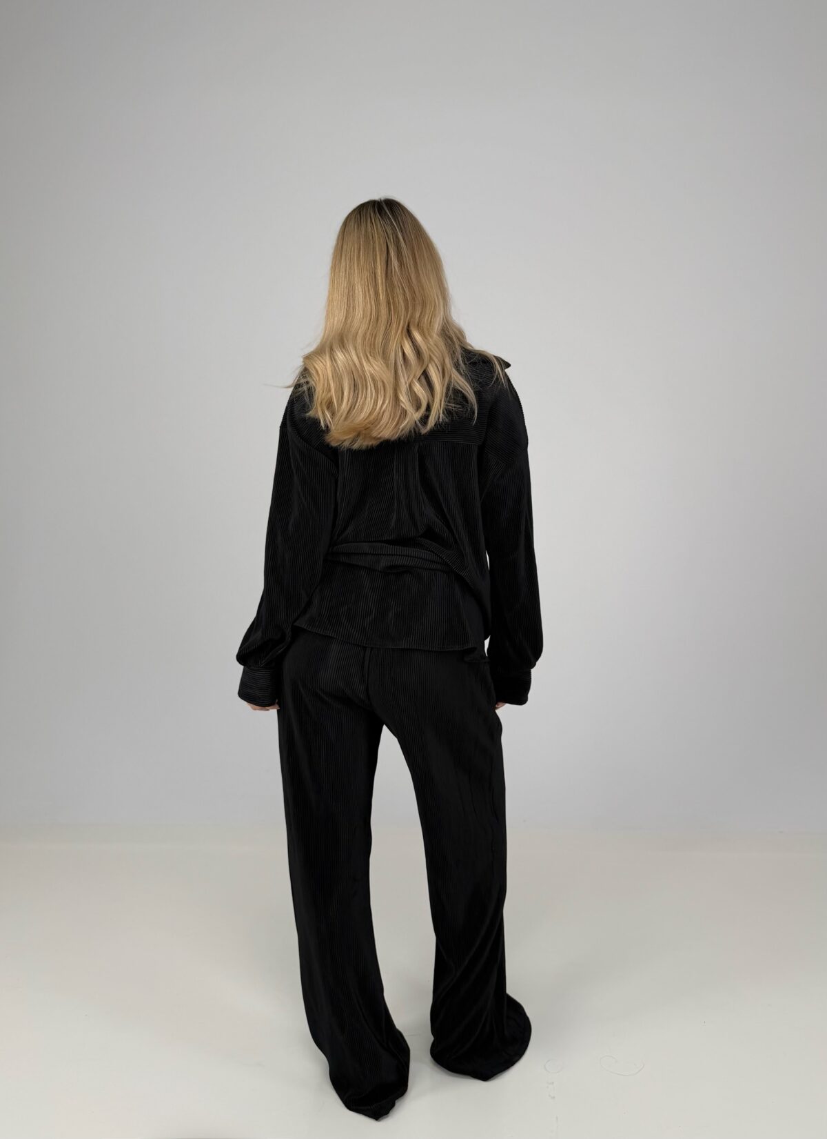 Carla Πλισέ Σετ Μαύρο - Image 2