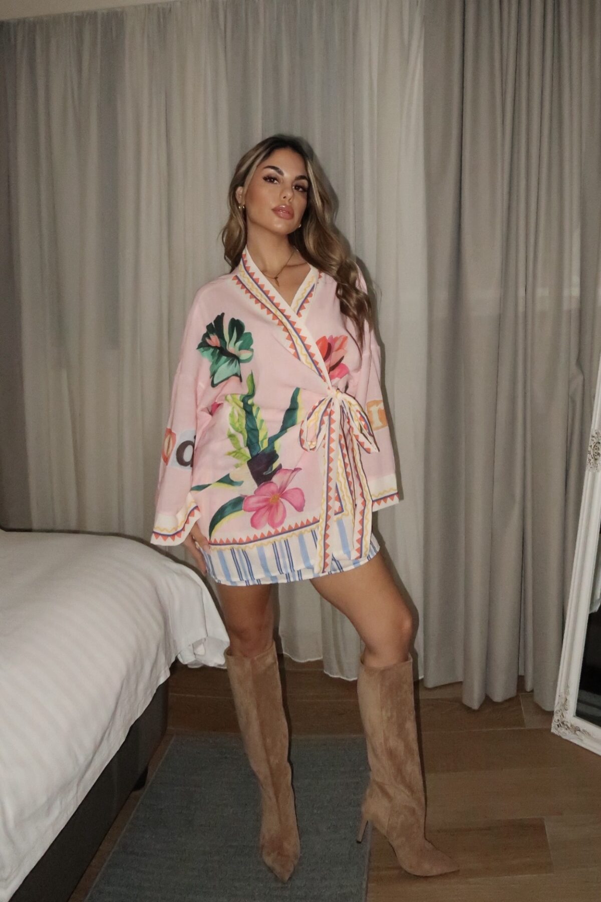 Madison Kimono Ροζ - Image 2