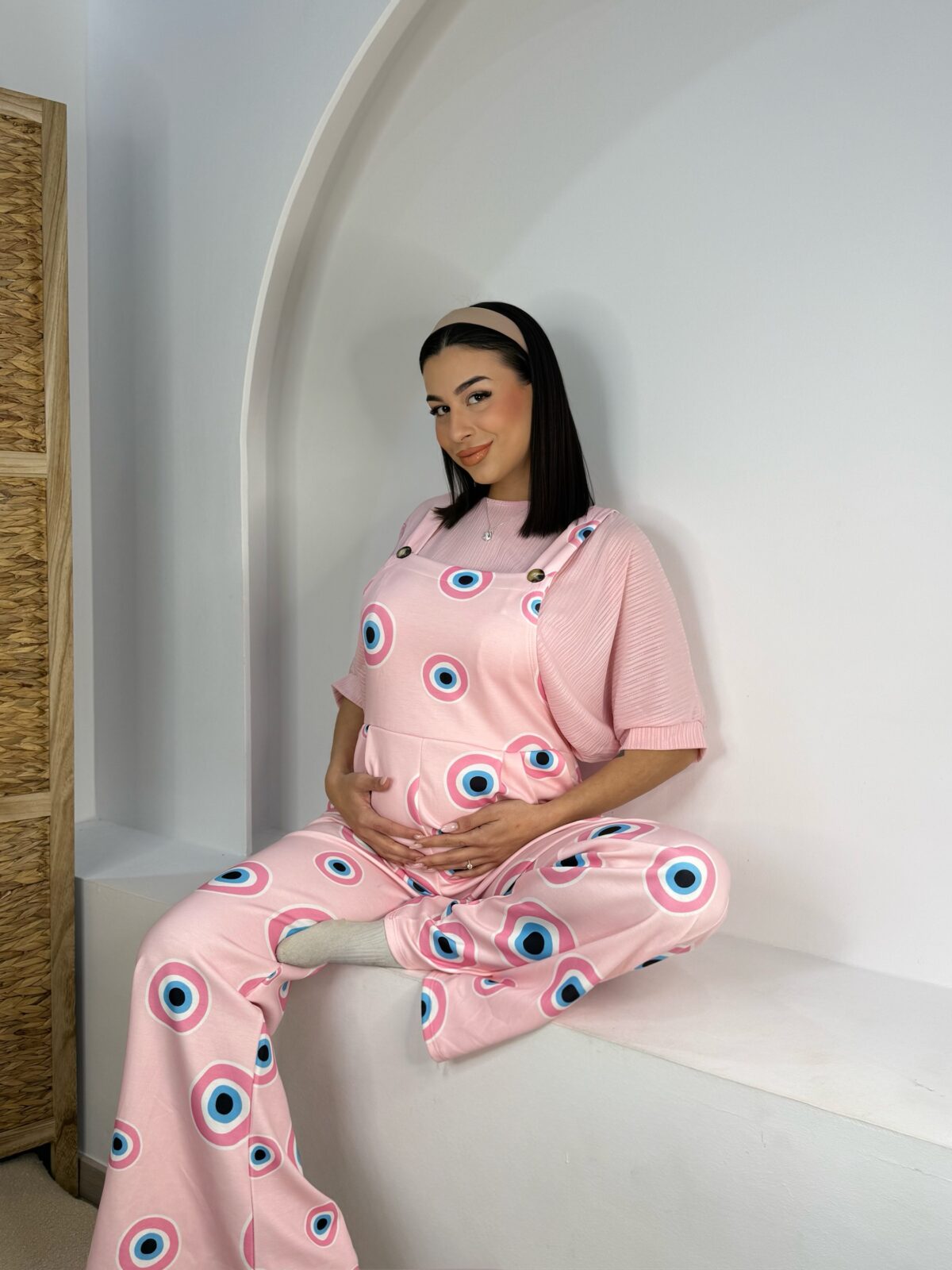 Σαλοπετα Εγκυμοσύνης Ροζ Ματάκια - Image 2