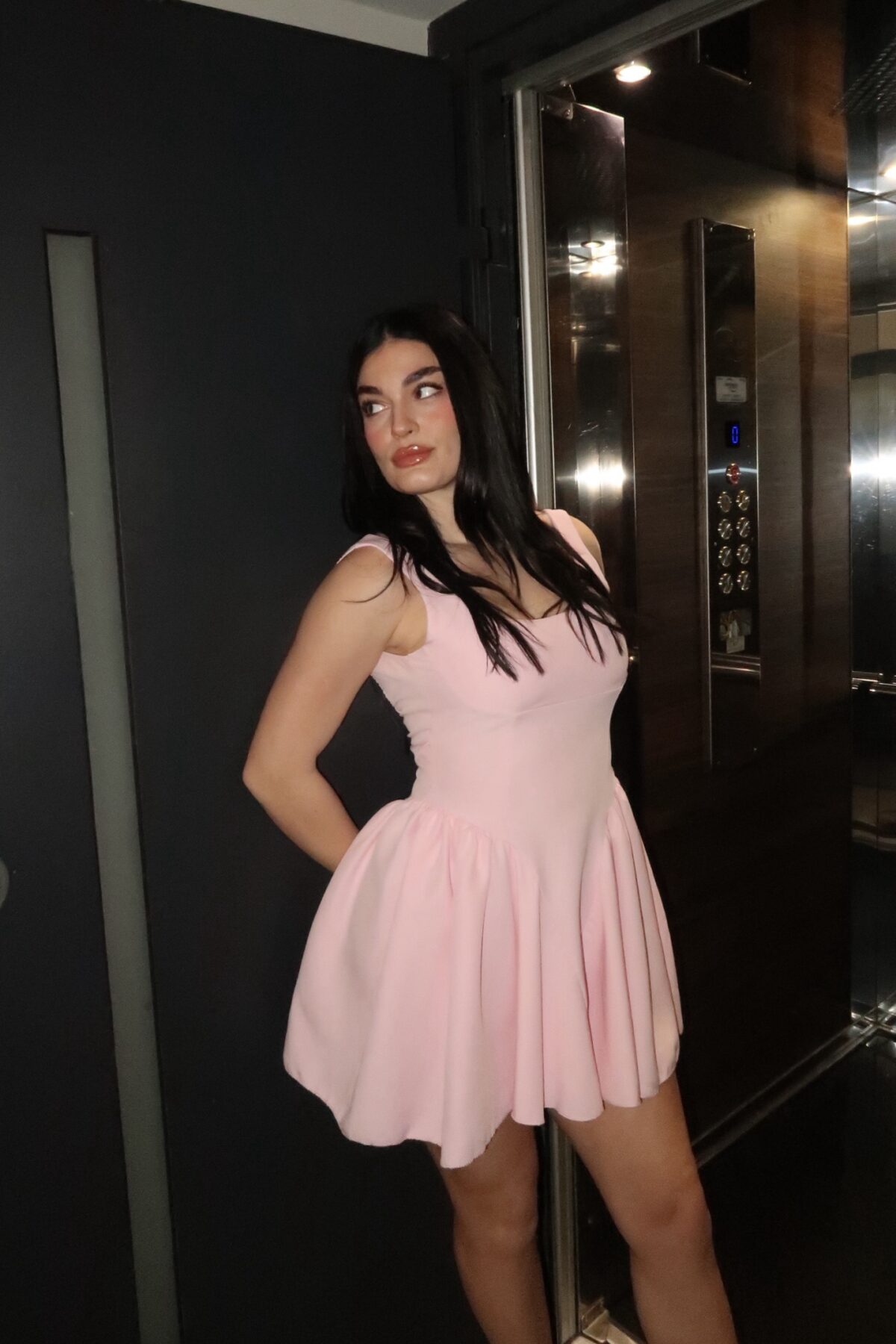 Polly Dress Ροζ - Image 3