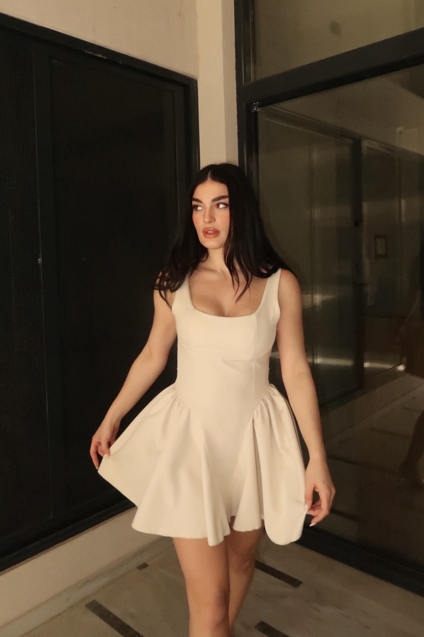 img_0789 Polly Dress Μπεζ - Image 1