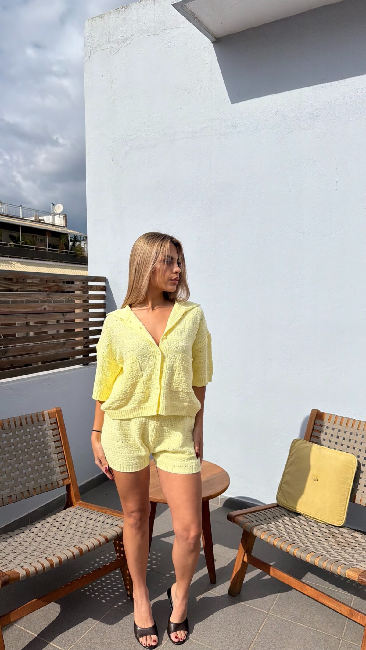 Penelope Knitted Set Yellow - Image 2