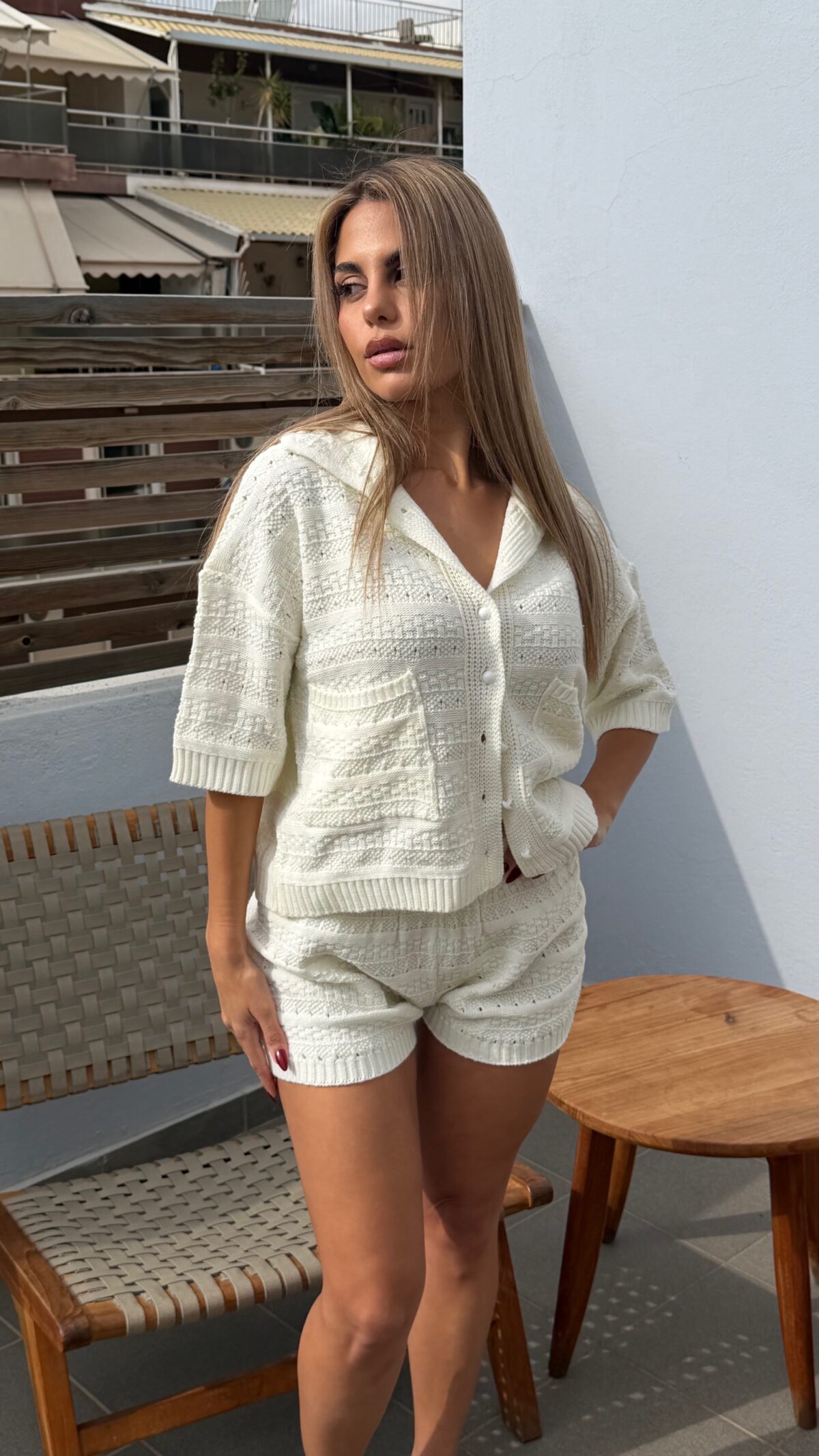 Penelope Knitted Set White - Image 2