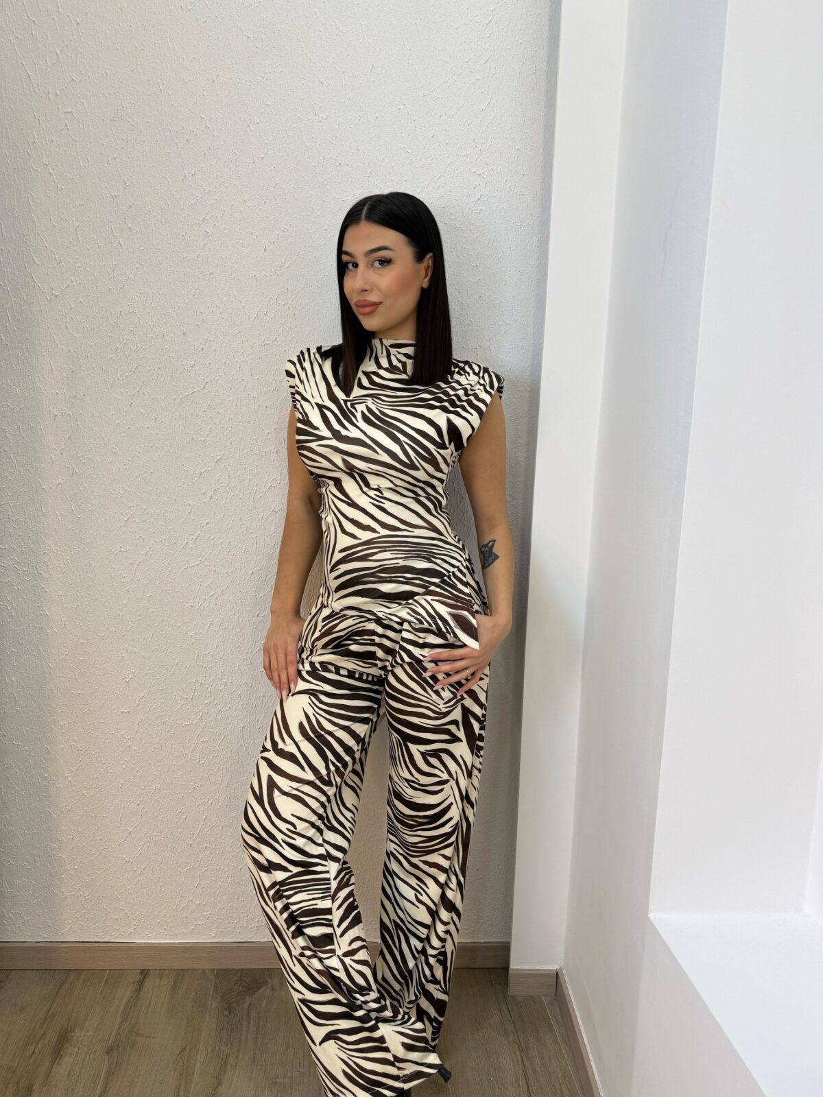 Aria Set Καφέ Ζέβρα - Image 2