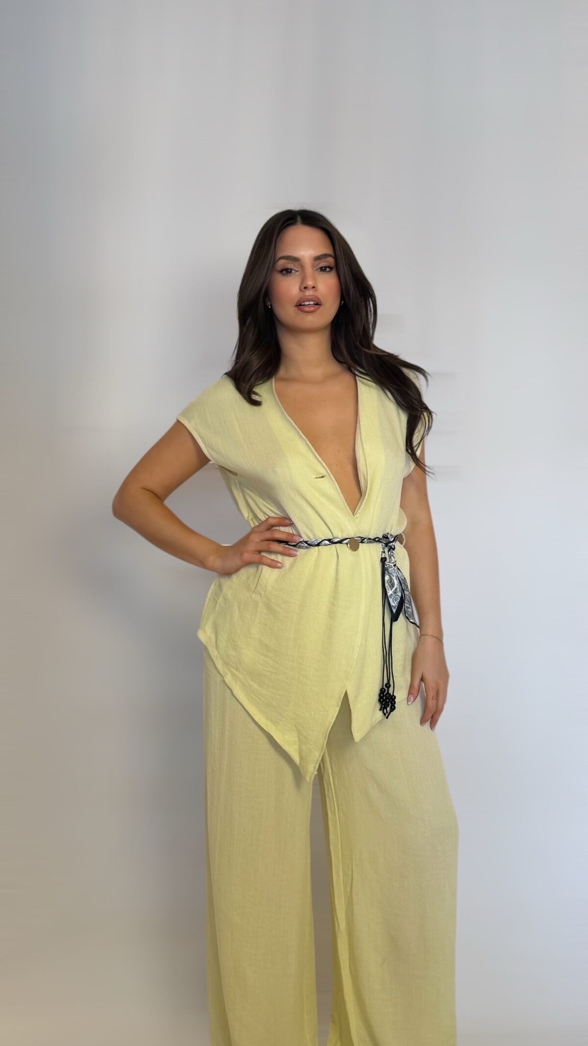 Milos Set Με Φουλάρι Κίτρινο - Image 2