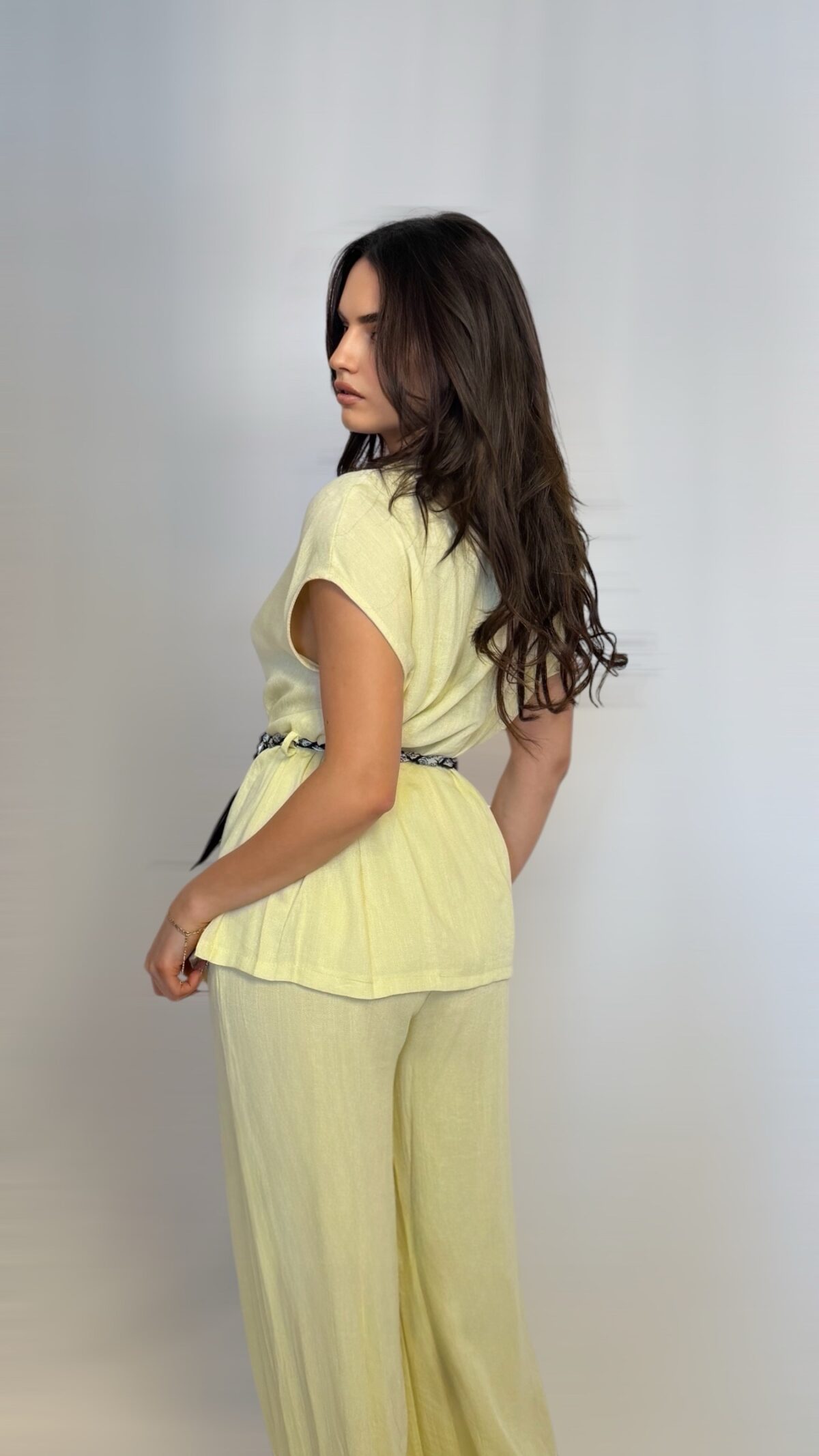 Milos Set Με Φουλάρι Κίτρινο - Image 3