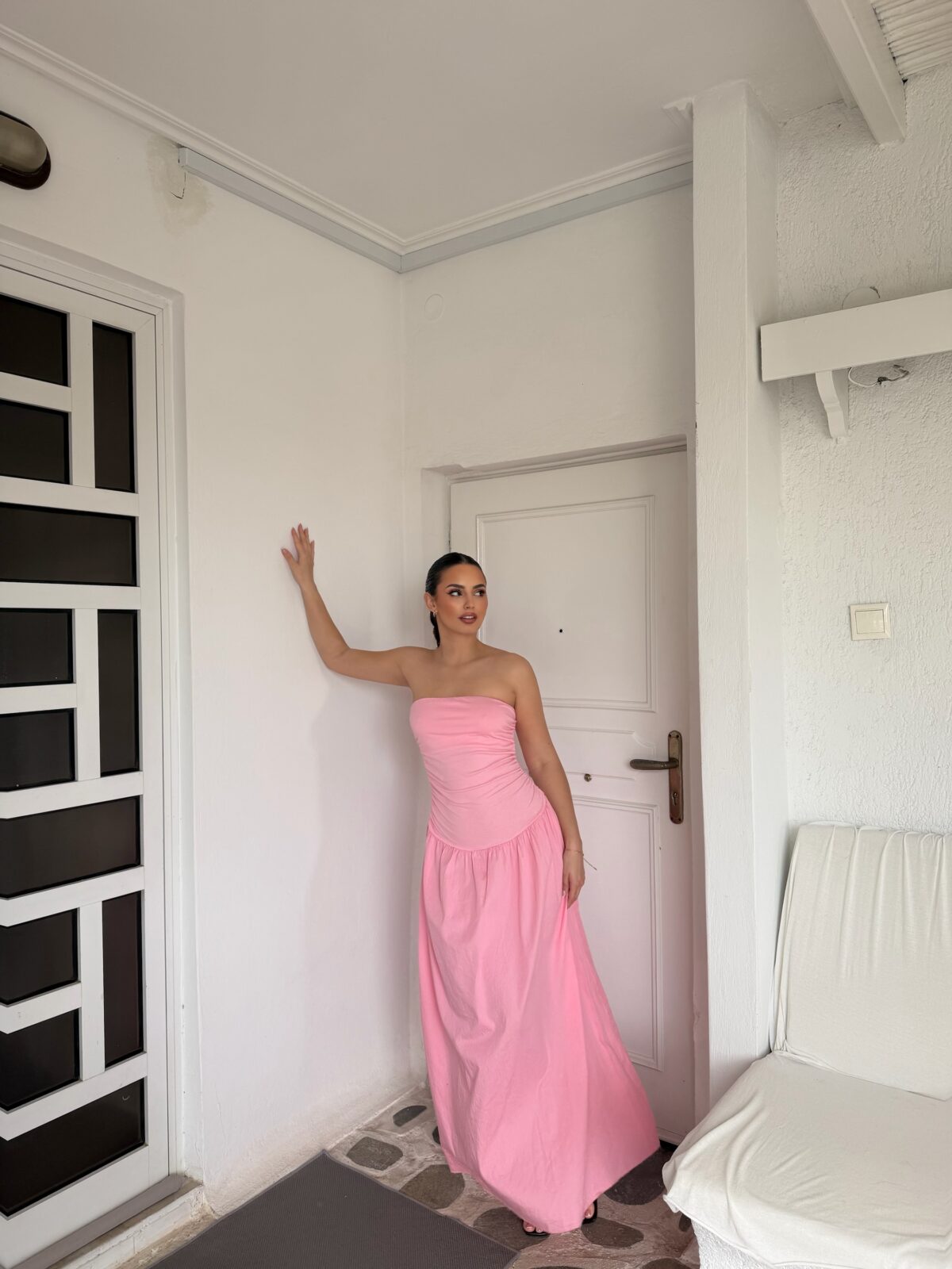 Aura Dress Φωτεινό - Ζωντανό Ροζ - Image 2